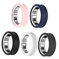 Silicone ring cover set in pink, navy, black, white, and dark gray
