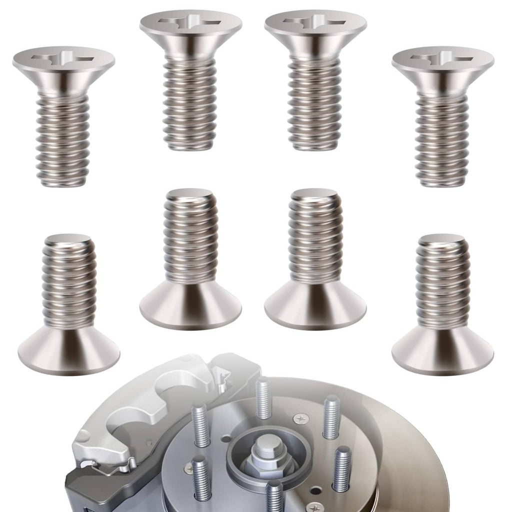 RivetOak 8 PCS Stainless Steel Brake Disc Rotor Screws, Fixing Screw