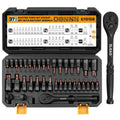 37-piece Torx bit socket set with 1/4, 3/8, and 1/2 drive ratchet wrench