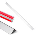 Stainless steel wall corner protector, self-adhesive 90° guard strip