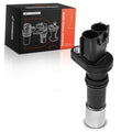 Crankshaft position sensor with dual connector ports and metal base, boxed