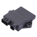 Dark gray CDI ignition box with two multi-pin connectors and mounting holes