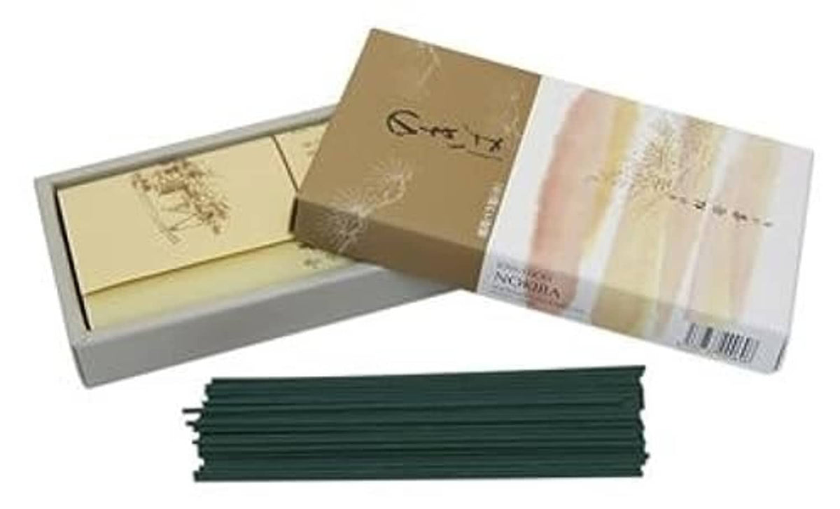 Nokiba incense sticks, green bundle with Shoyeido's Moss Garden gift box