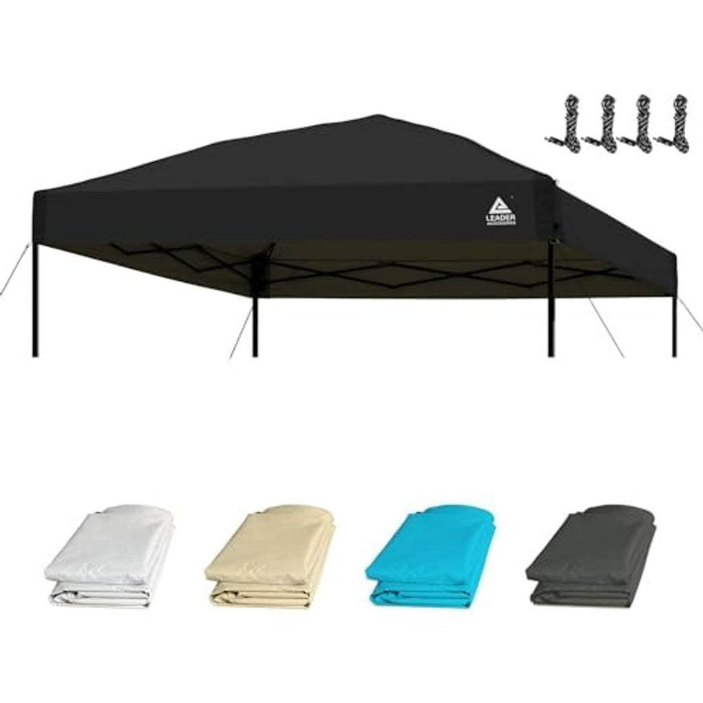 Pop-up canopy top replacement cover color options: white, beige, blue, dark gray