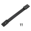 Black cabinet speaker handle pull strap with mounting holes and included screws