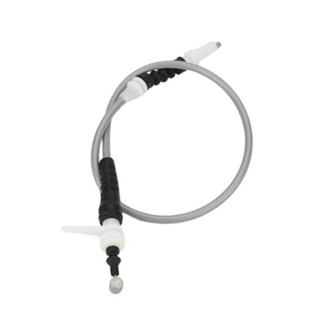 Hood release cable replacement with gray wire loop and black handle end fittings
