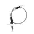 Hood release cable replacement with gray wire loop and black handle end fittings
