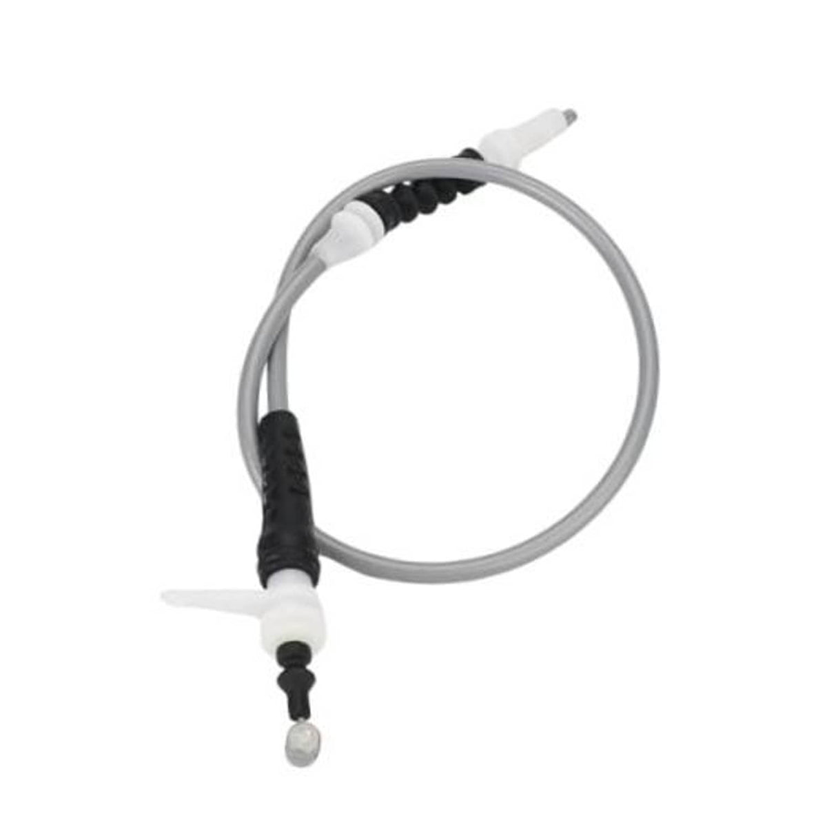 Hood release cable replacement with gray wire loop and black handle end fittings