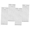 Set of stainless steel BBQ grill grate replacement panels, vertical rod design