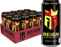 Reign Total Body Fuel cherry limeade drink cans multipack, black with yellow-red logo