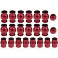 Arrma 4X4 aluminum pivot ball set, 22-piece red anodized kit