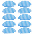 Robot vacuum cloth mop pads, blue semicircle set of multiple striped pads