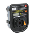 Hour service meter module with start/stop button, hours display, and orange control