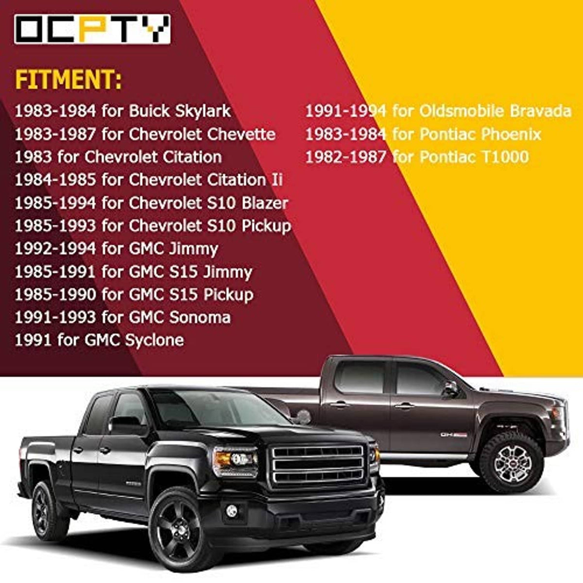 Exterior door handle fitment graphic with pickup truck illustration