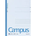Blue A4 ruled notebook, 6 mm spacing, 50 sheets, Campus design.