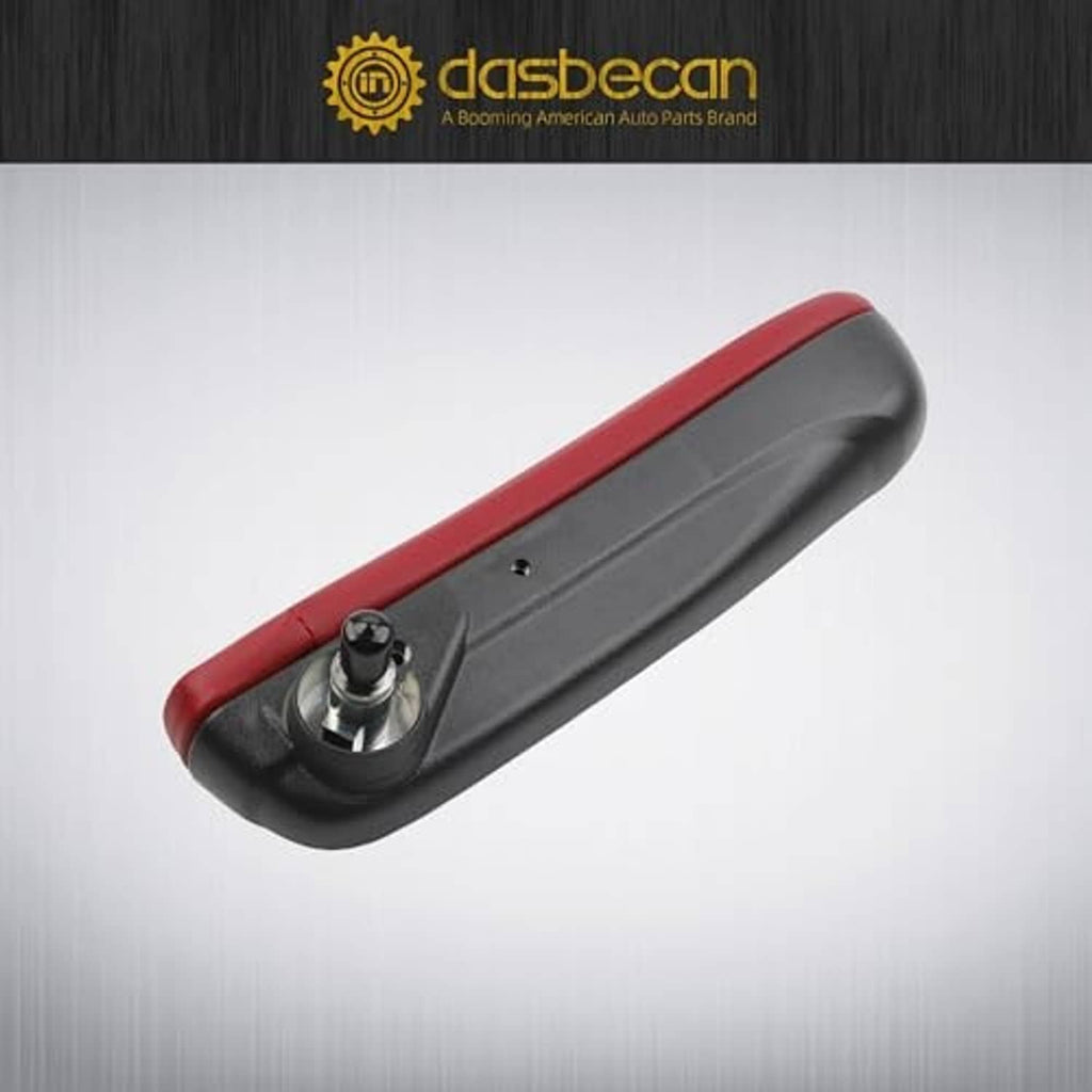 Red top seat armrest with black underside and central mounting lever detail