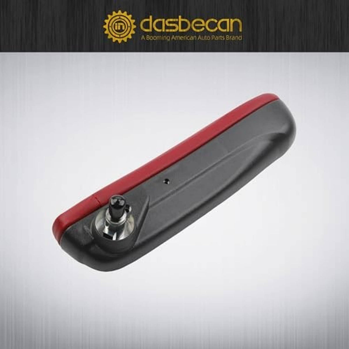 Red top seat armrest with black underside and central mounting lever detail