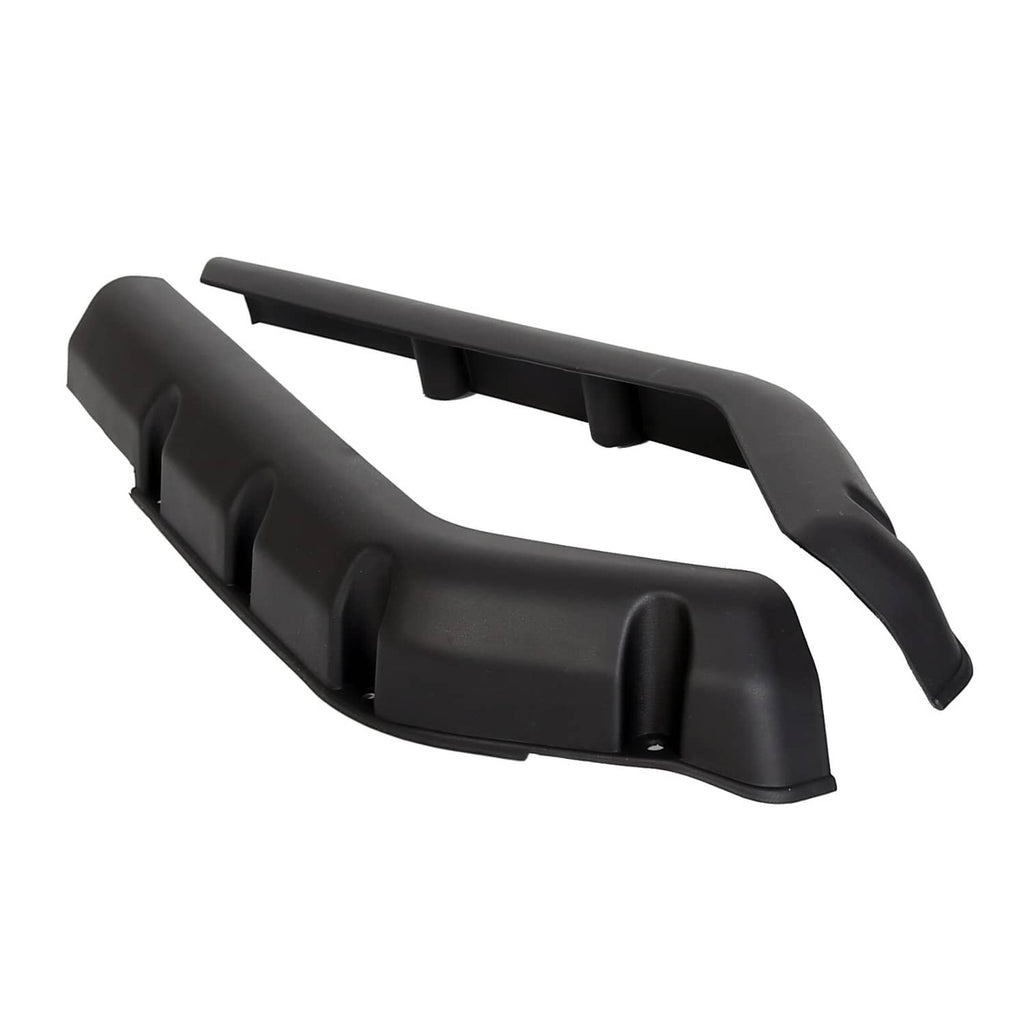 Single black fender flare panel with curved profile and raised mounting posts.