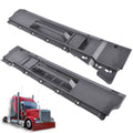 Set of black interior door handle housings, left and right, with mounting holes