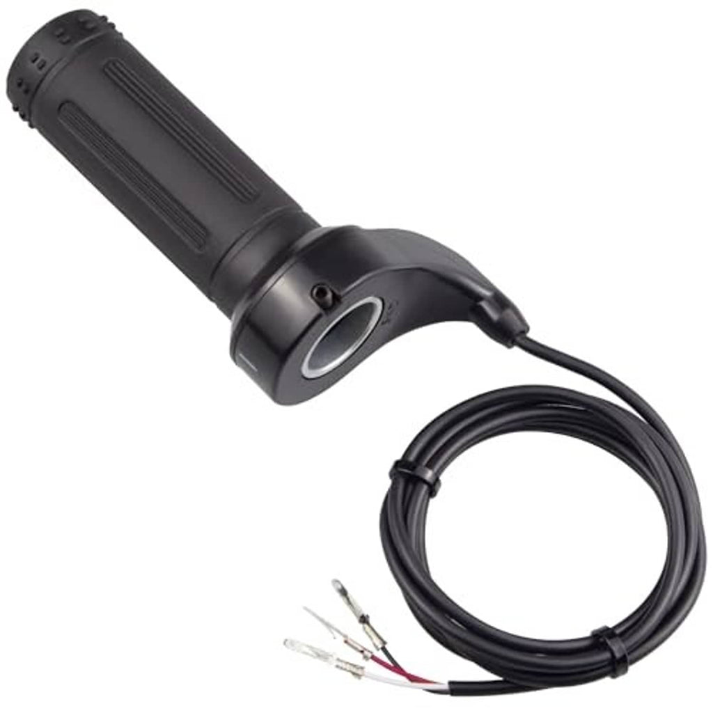 Black twist throttle grip with 3-wire cable harness, 7/8 in 22 mm replacement