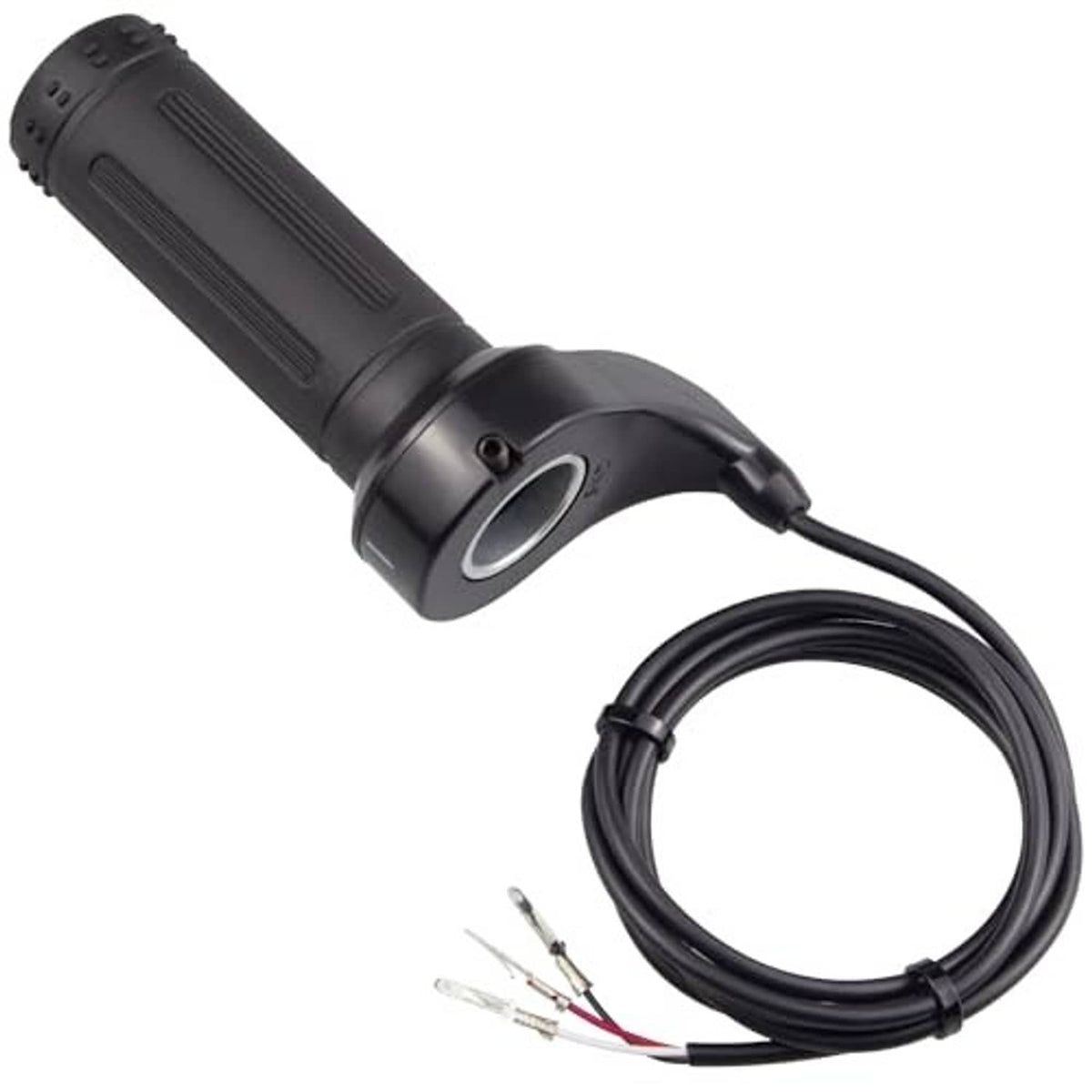Black twist throttle grip with 3-wire cable harness, 7/8 in 22 mm replacement