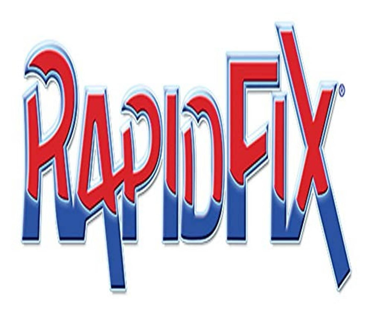 Rapidfix logo for dual adhesive system glue