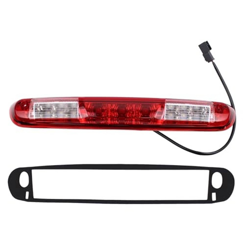 Red LED high-mount third brake light with black wiring and separate gasket bracket
