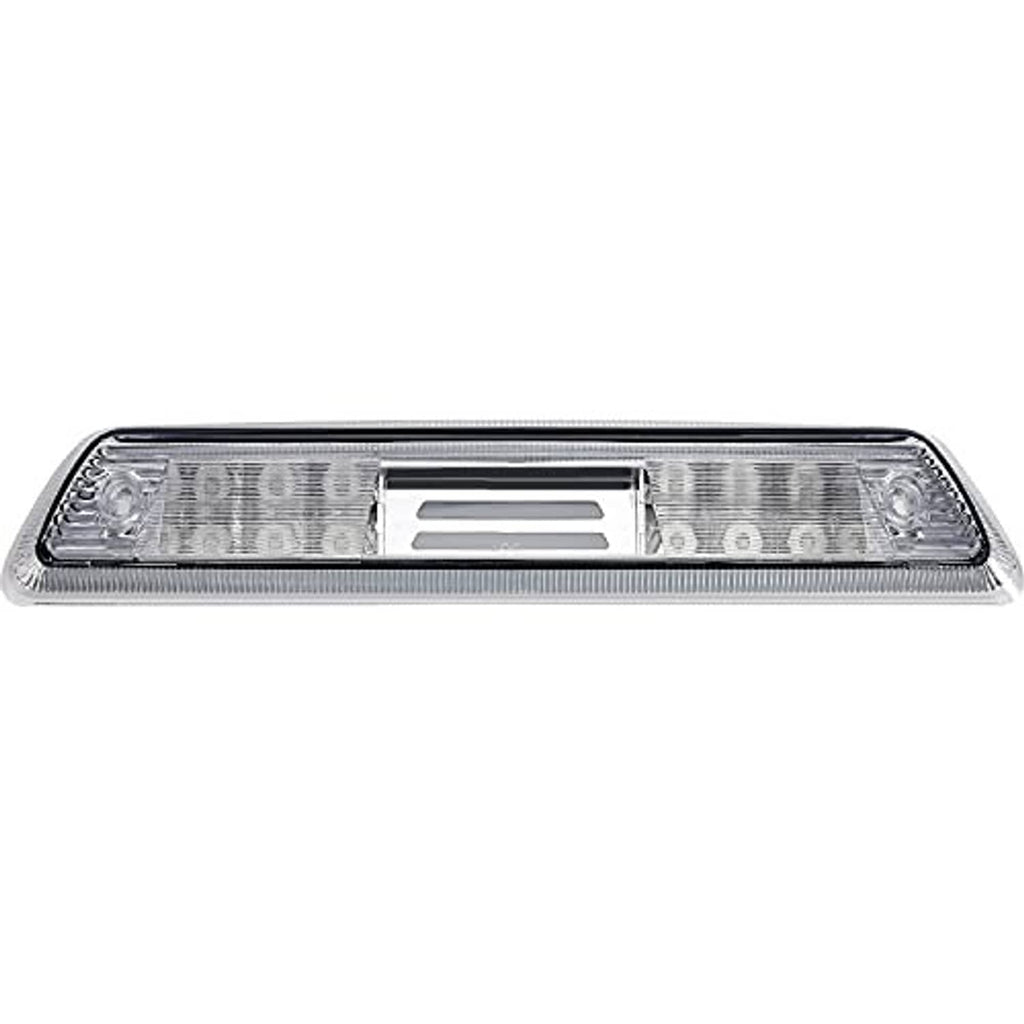 LED 3rd brake light, clear lens with chrome border and central LED window