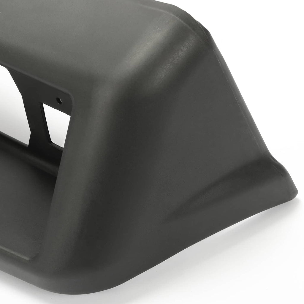 Dark gray front cowl cap with mounting holes and open cutout