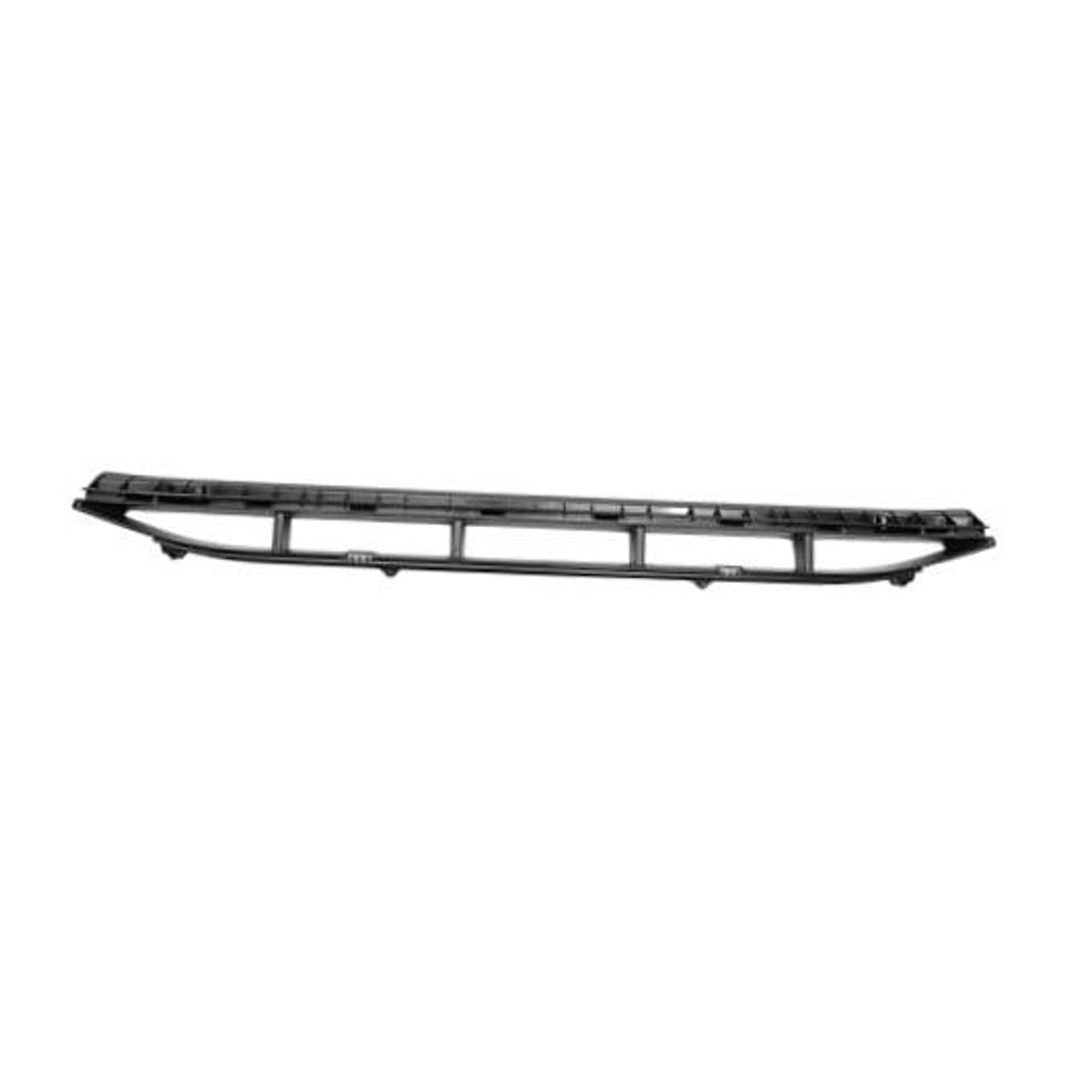 Front lower hood bumper grille grill insert, black plastic with horizontal bars
