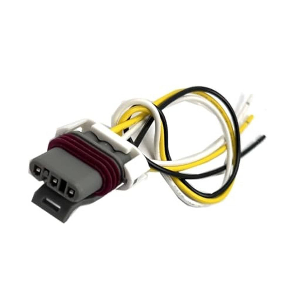 Crankshaft sensor connector wiring harness with gray housing and black/yellow/white wires