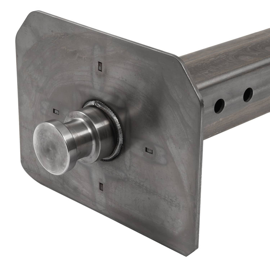 Steel mounting plate with machined coupler hub and sealing ring
