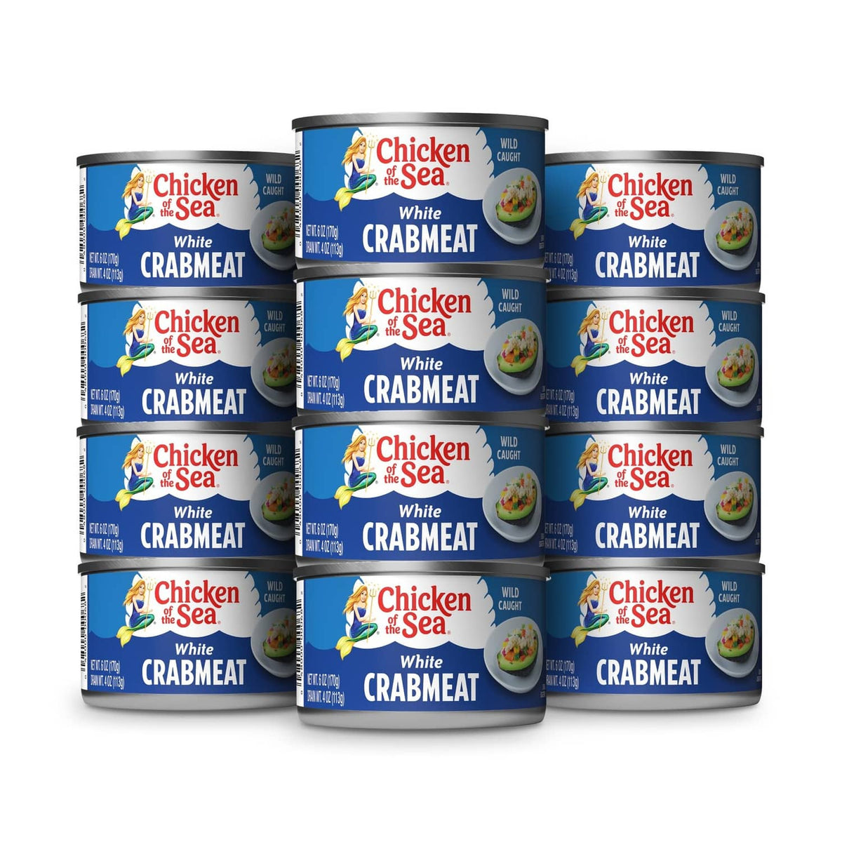 Chicken of the Sea white crabmeat, 12-pack of cans