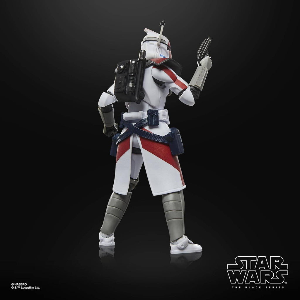 Star Wars Black Series ARC Trooper action figure with backpack and blaster