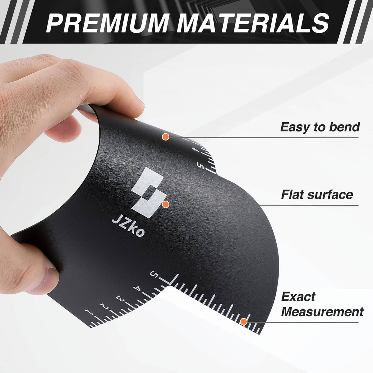 Black hairline shaping card template with curved shape and inch/centimeter ruler marks