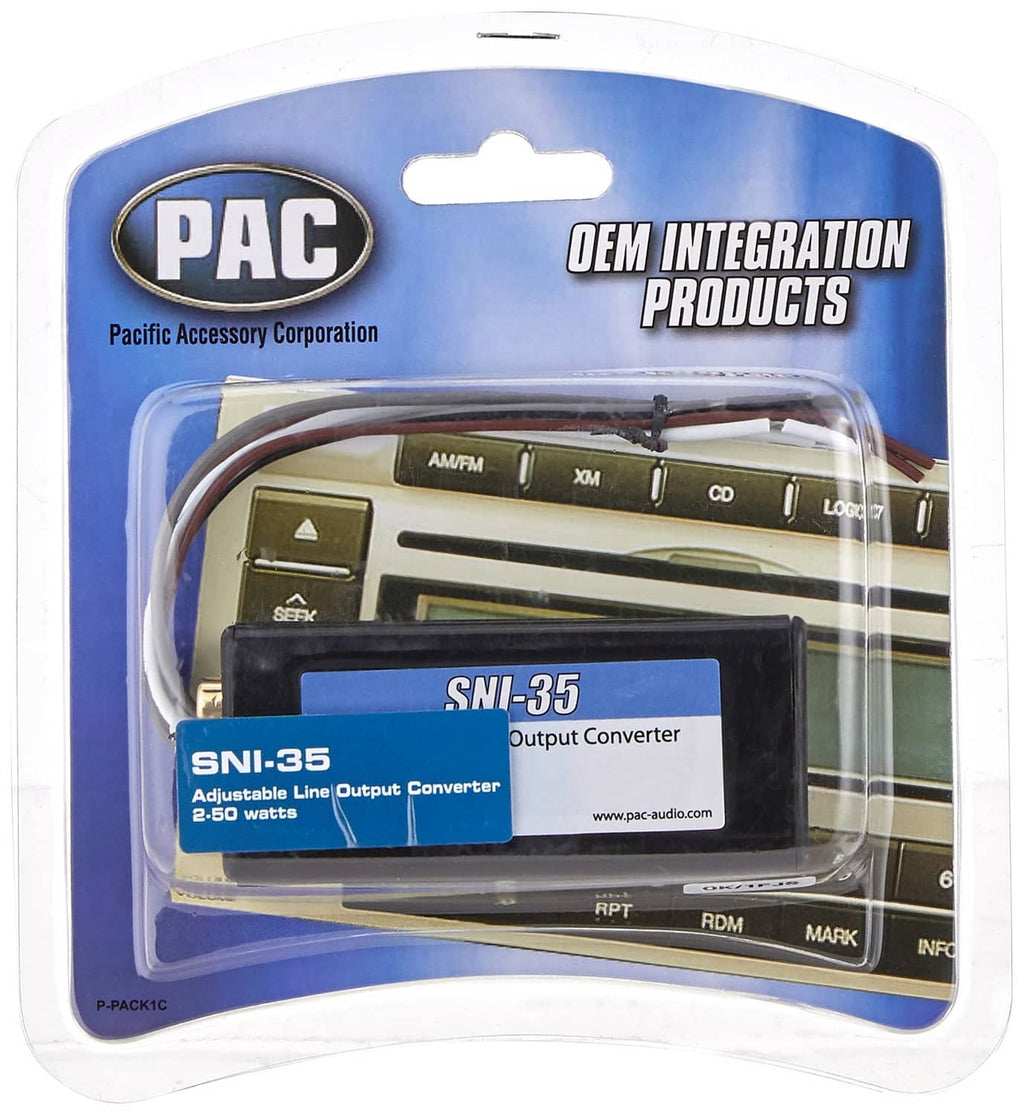 PAC SNI-35 adjustable line output converter in retail blister package