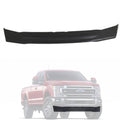 Front lower valance grille air dam, dark black plastic panel for truck bumper.