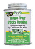 Tangle-Trap sticky coating jar with silver lid, brushable pest-control adhesive.