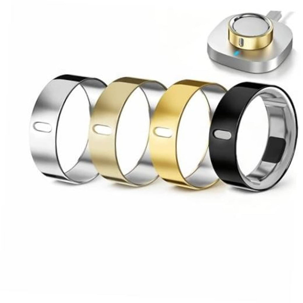 4-pack ring protectors: silver, gold, champagne gold, and black metal finish rings