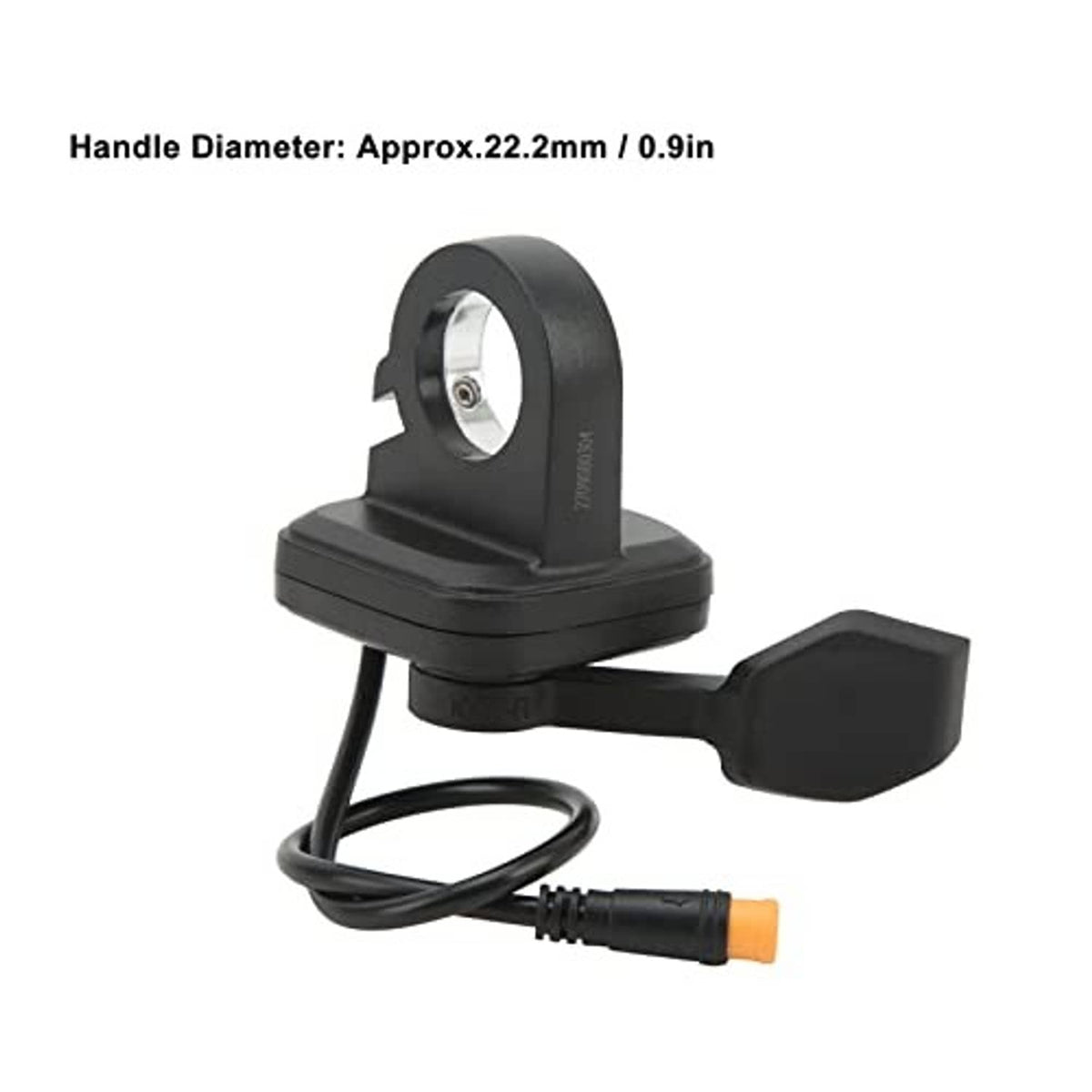 Black thumb throttle control with lever and cable, 3-pin connector