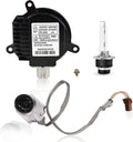 HID xenon headlight ballast with igniter cord and black mounting housing