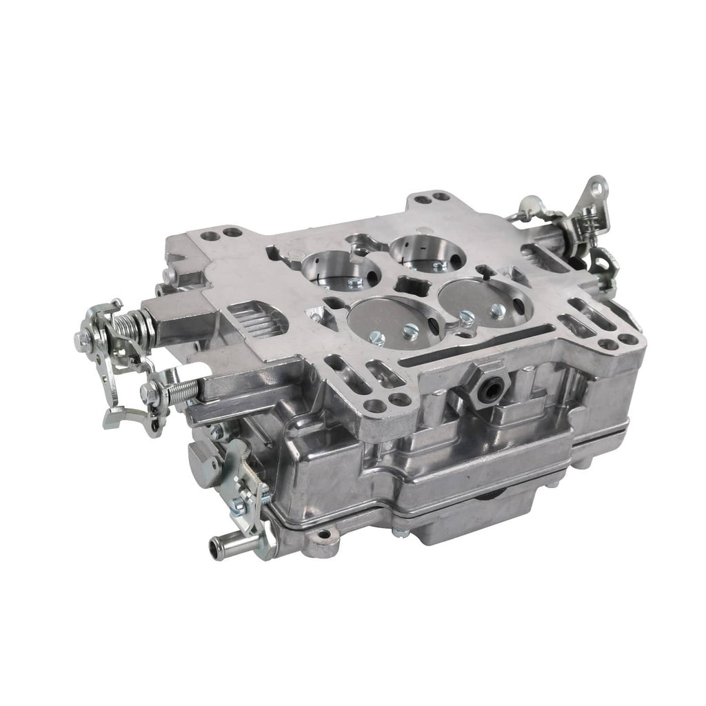 4-barrel square-bore carburetor, angled view with machined mounting surface