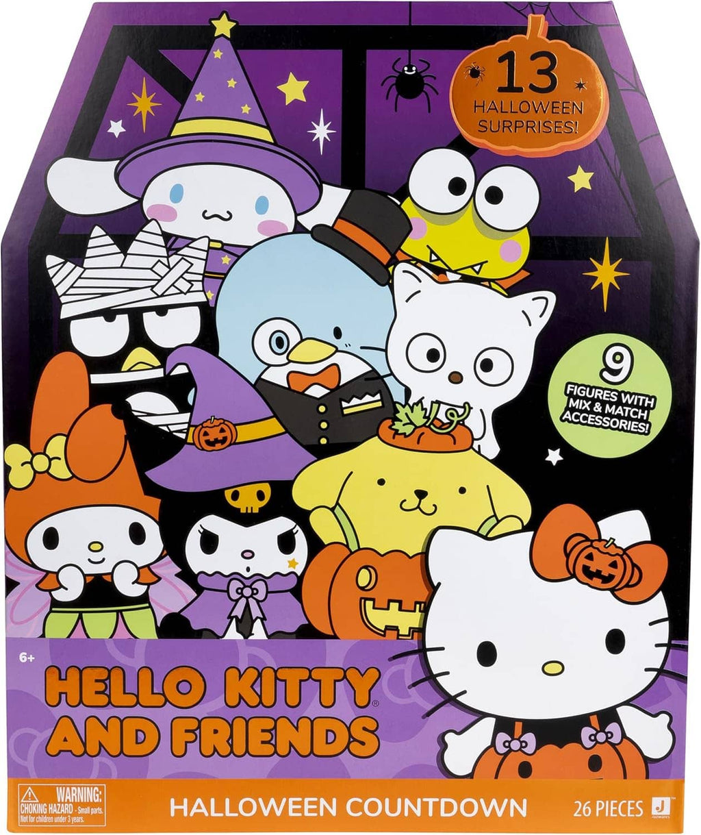 Hello Kitty and Friends Halloween countdown calendar box with 13 surprise window and figures