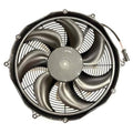 16-inch puller fan with four-blade shrouded design and gray SPAL center hub
