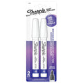 Two white Sharpie oil-based paint markers with medium tips (set of 2)