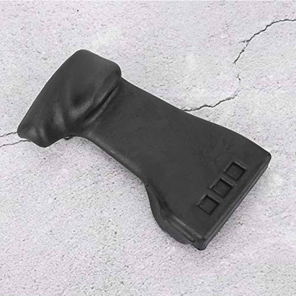 Dark universal tire changer duck head tool with rectangular notches on one end