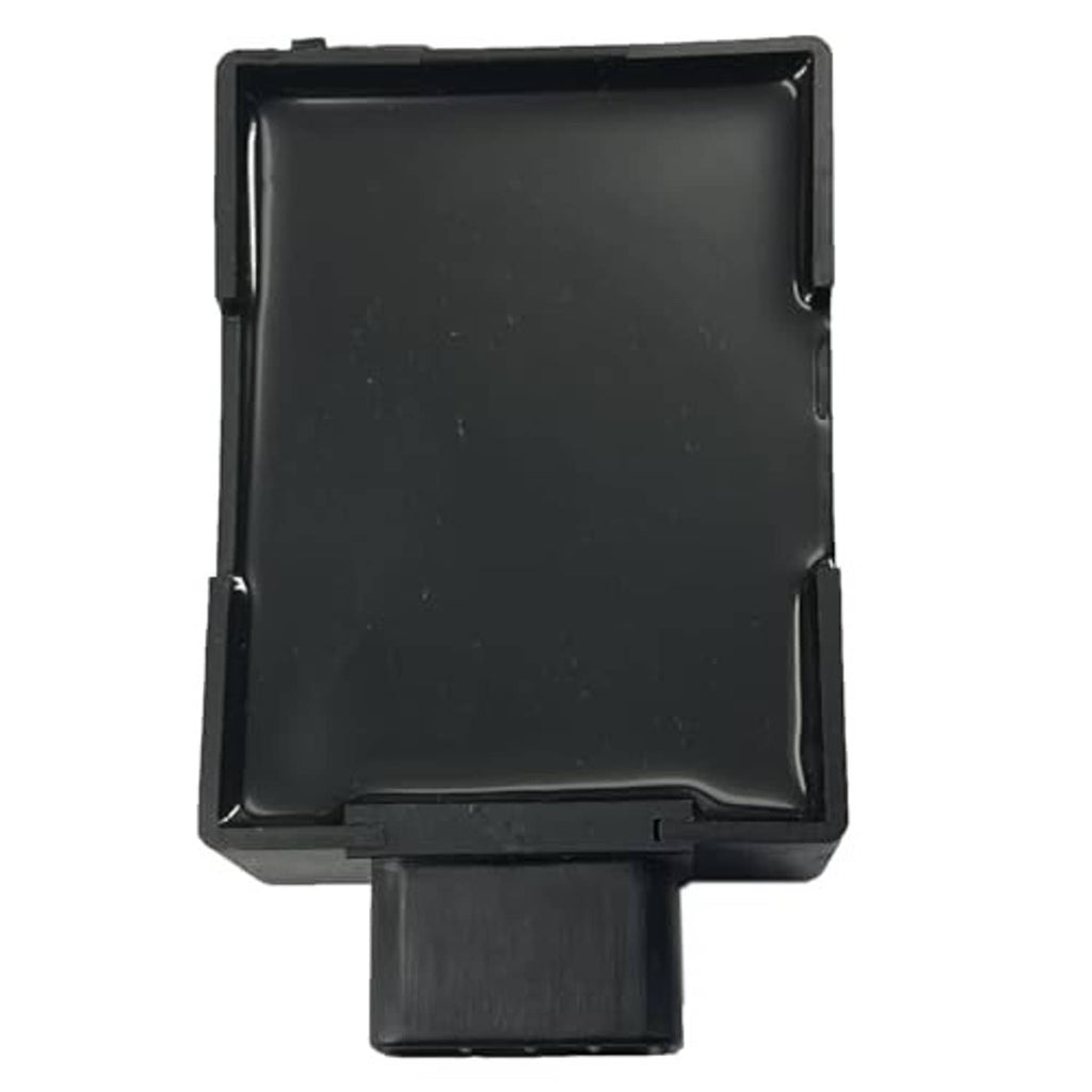 Black CDI ignition module box front view with bottom plug