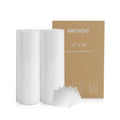 White vacuum sealer bag rolls with cardboard box, 11 x 50 ft, 2-pack