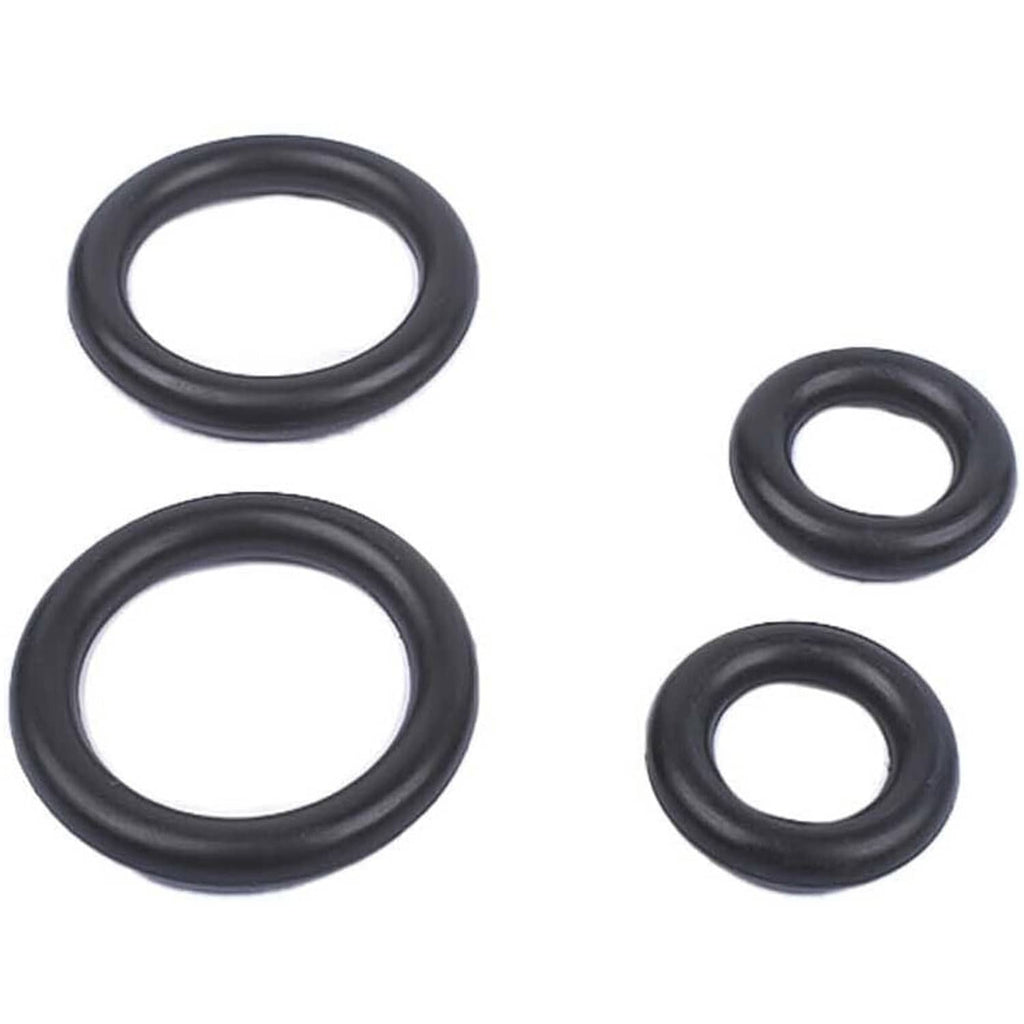 Four black O-ring seals for turbo pedestal and exhaust housing