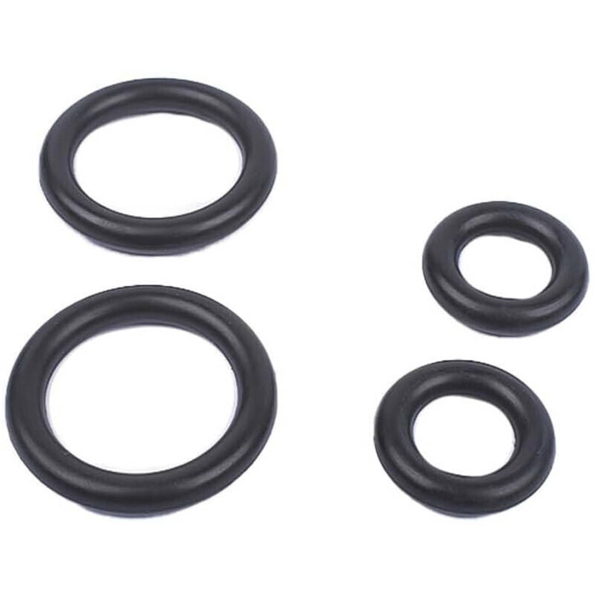 Four black O-ring seals for turbo pedestal and exhaust housing